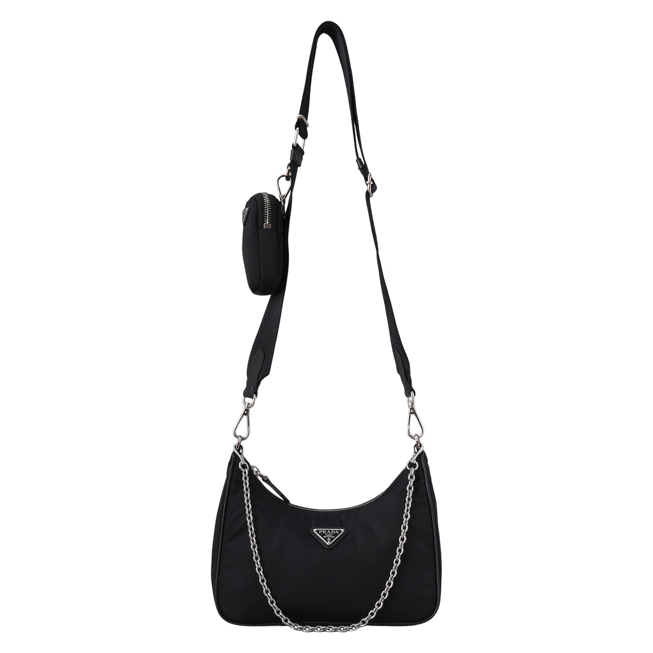 PRADA(USED)프라다 1BH204 리나일론 호보백