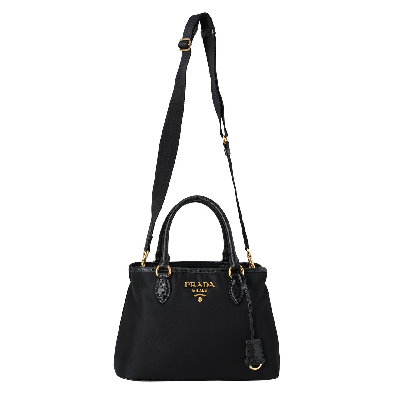 PRADA(USED)프라다 1BA173 레더 나파 고프레 숄더백