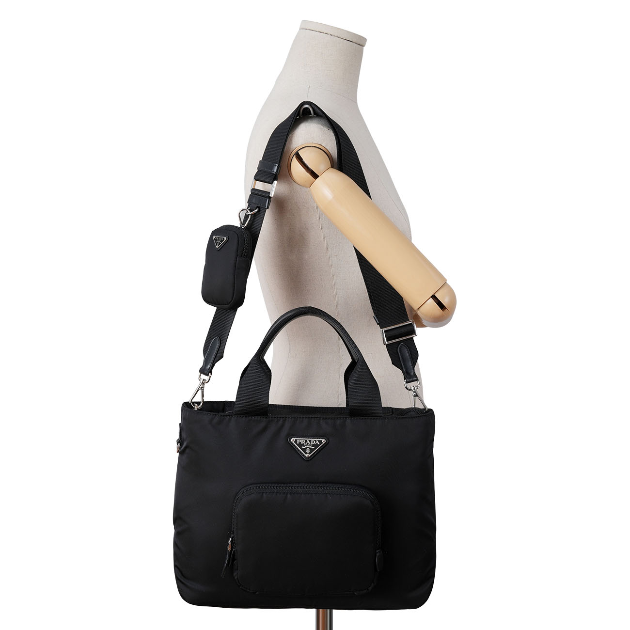 PRADA(USED)프라다 1BG354 나일론 벨라 토트백