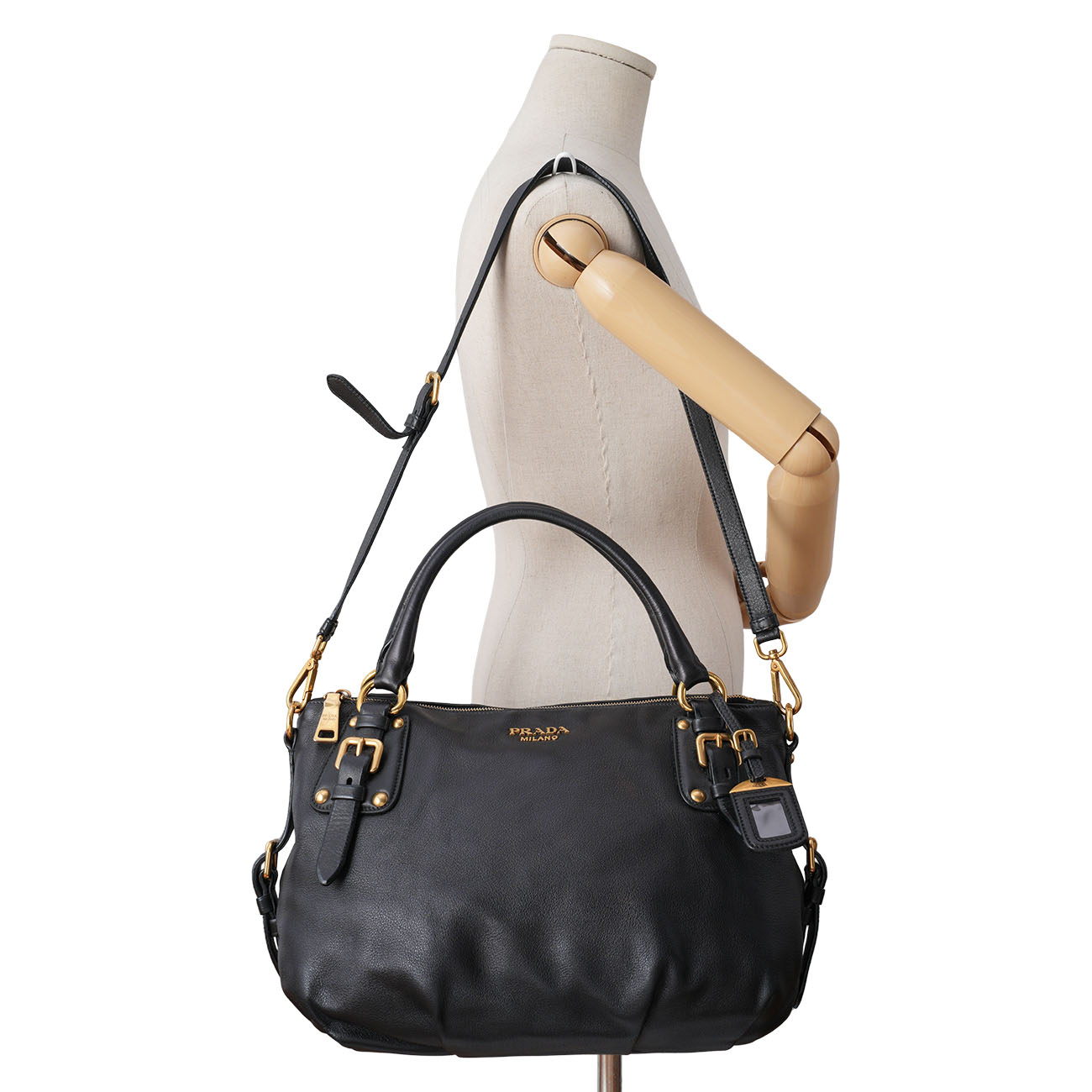 PRADA(USED)프라다 BR4281 소프트 카프 토트백