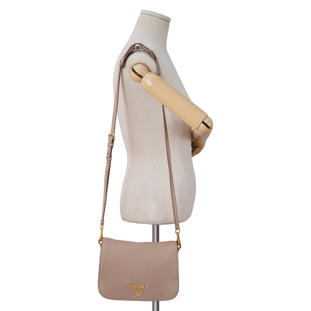 PRADA(USED)프라다 1BD274 다이노 레더 숄더백