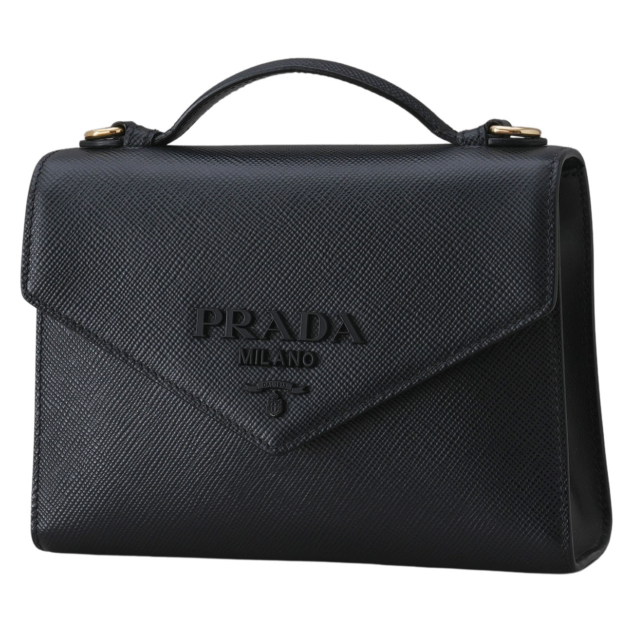 PRADA(USED)프라다 1BD317 모노크롬 사피아노 숄더백