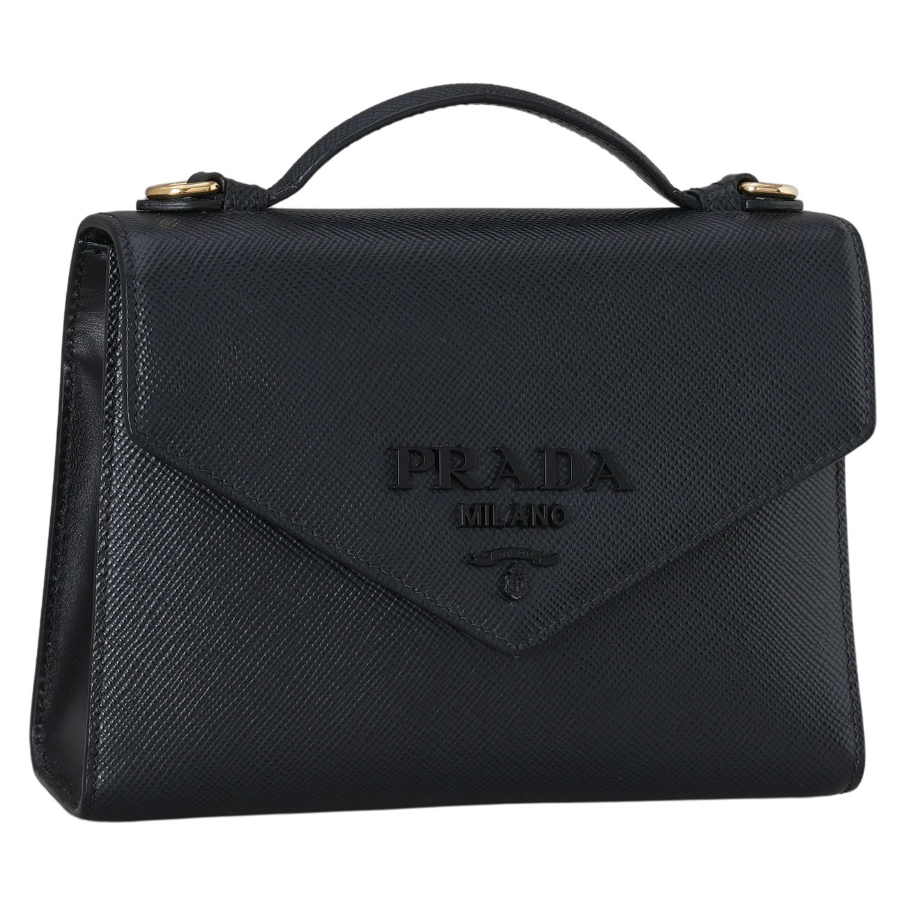PRADA(USED)프라다 1BD317 모노크롬 사피아노 숄더백