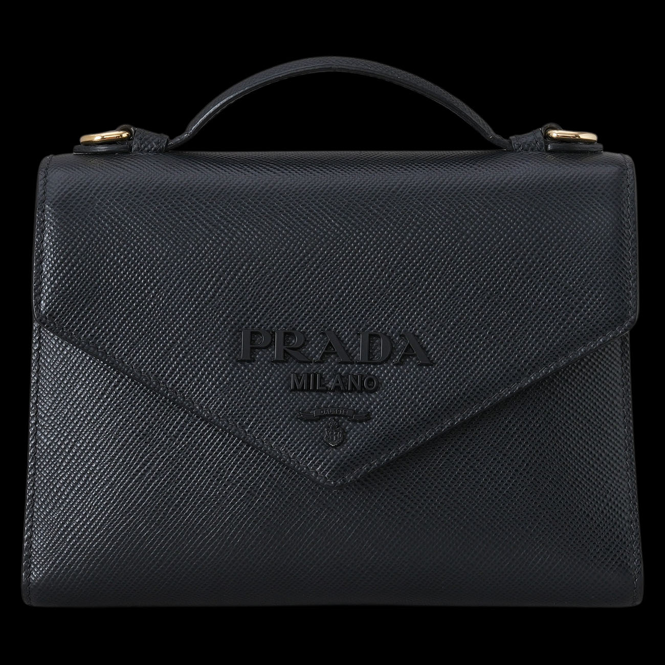 PRADA(USED)프라다 1BD317 모노크롬 사피아노 숄더백