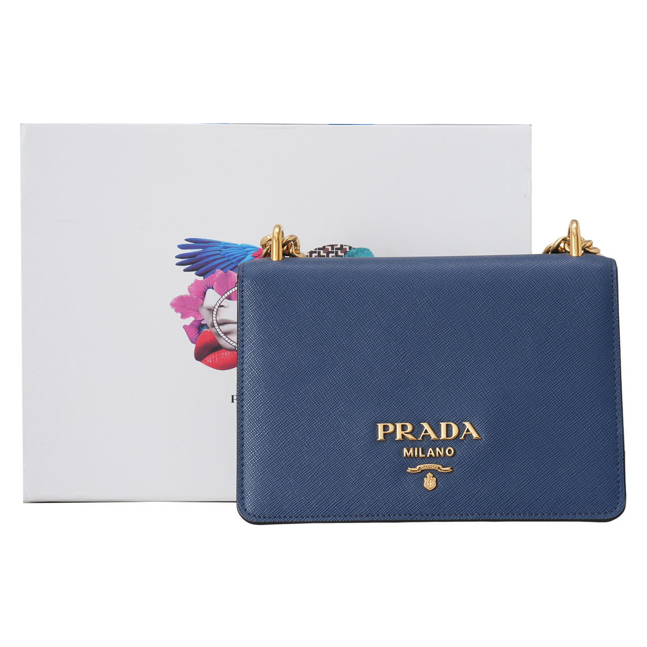 PRADA(USED)프라다 1BD133 사피아노 체인백