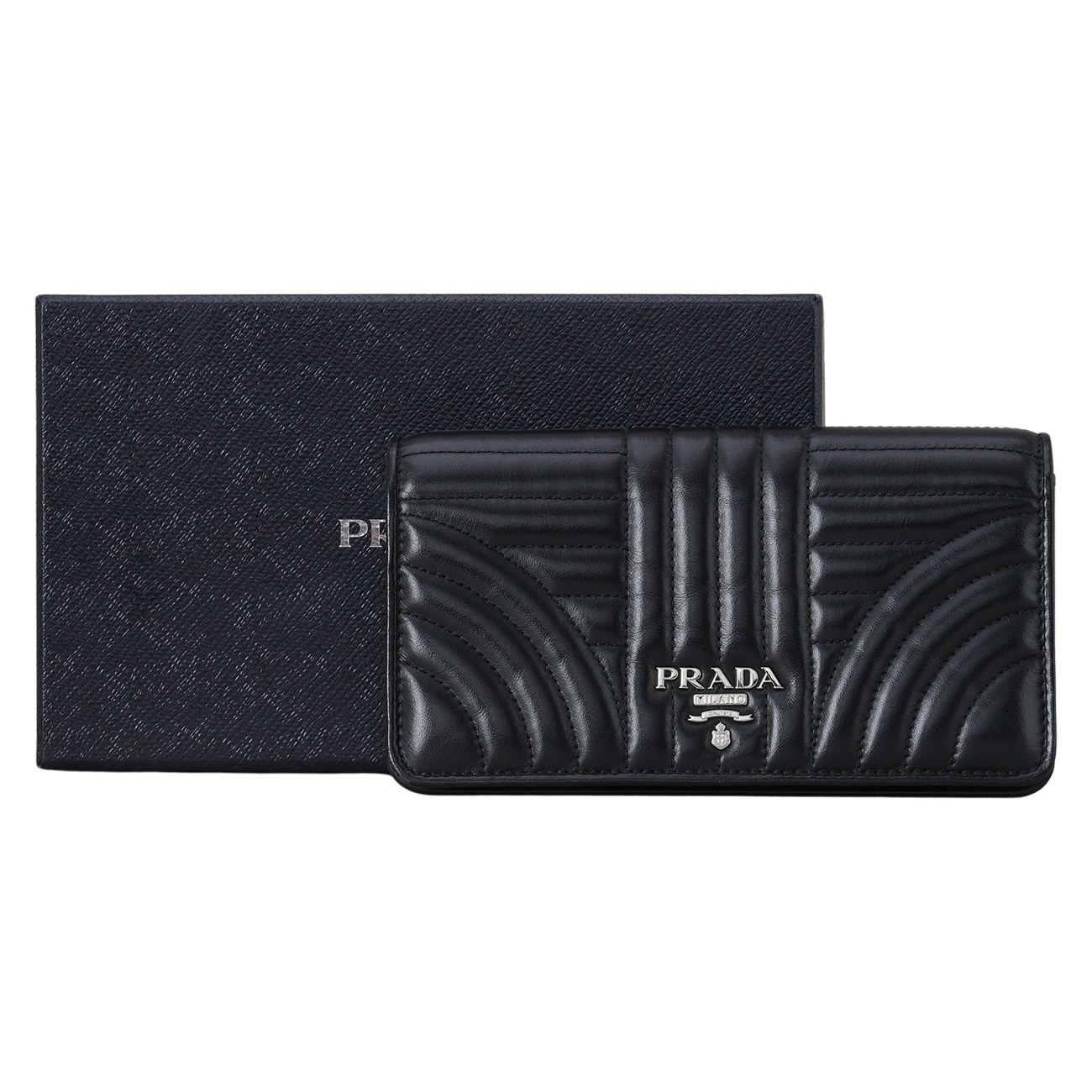 PRADA(USED)프라다 1ZH044 다이어그램 체인 지갑