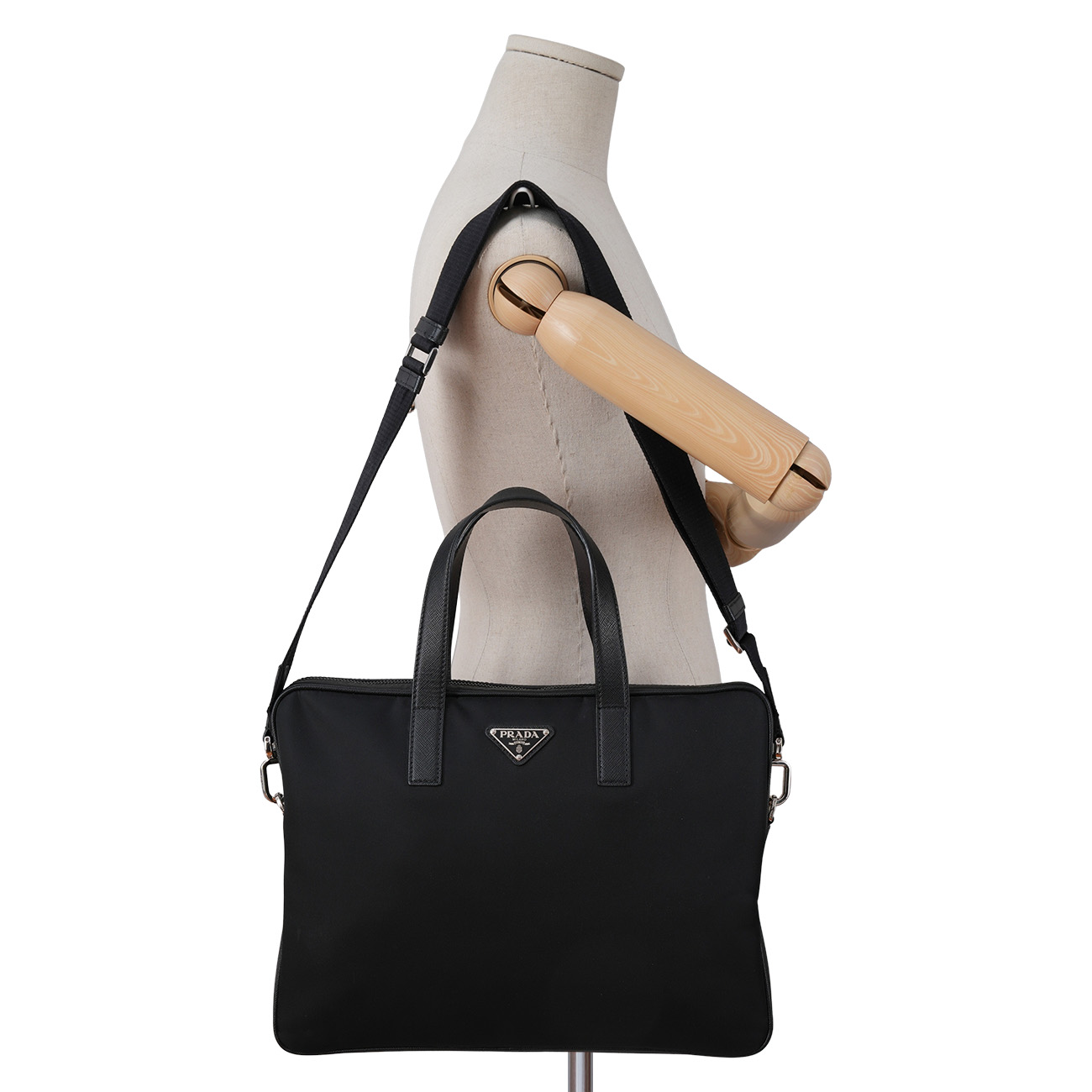 PRADA(USED)프라다 2VE368 리나일론 브리프케이스