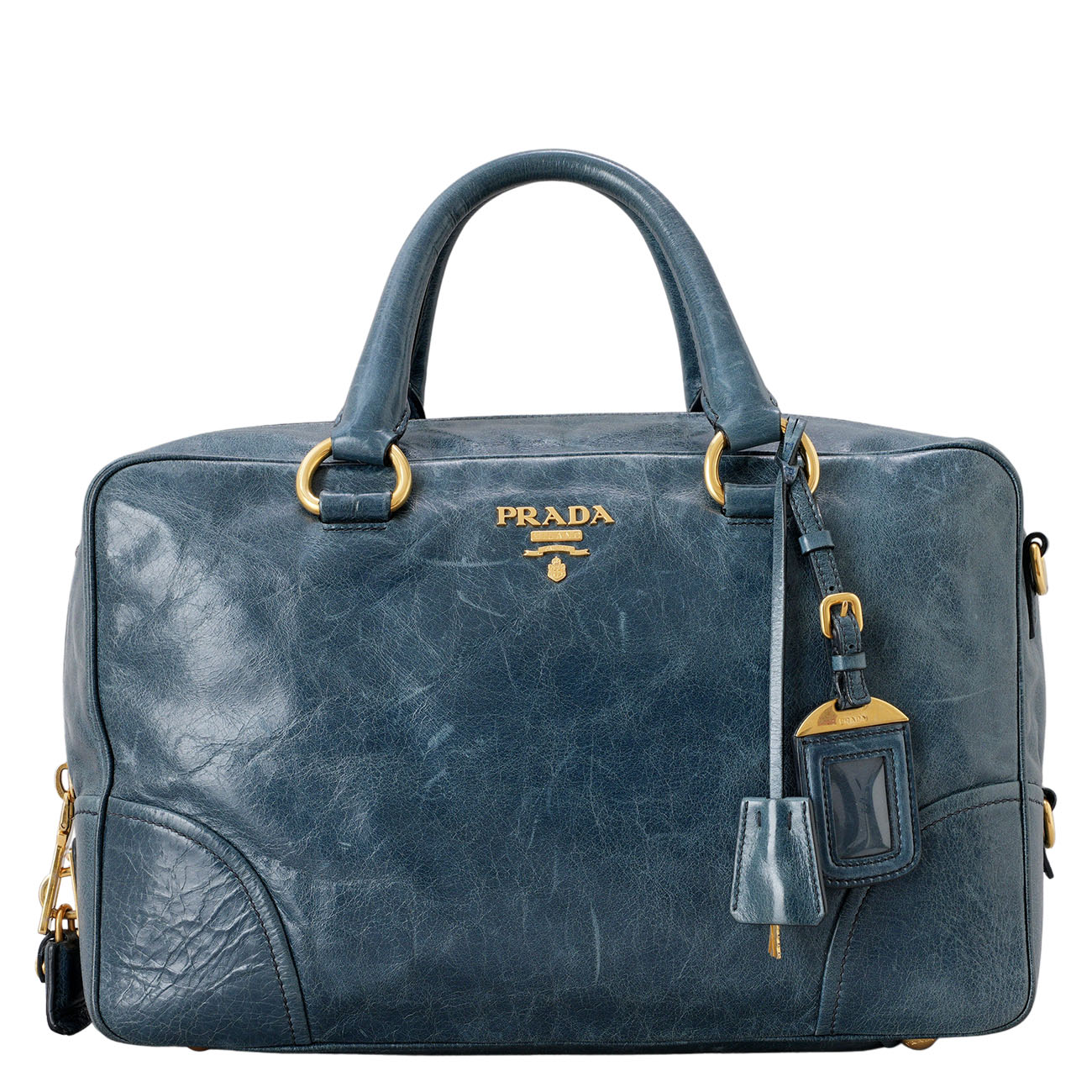 PRADA(USED)프라다 빈티지 레더 숄더백