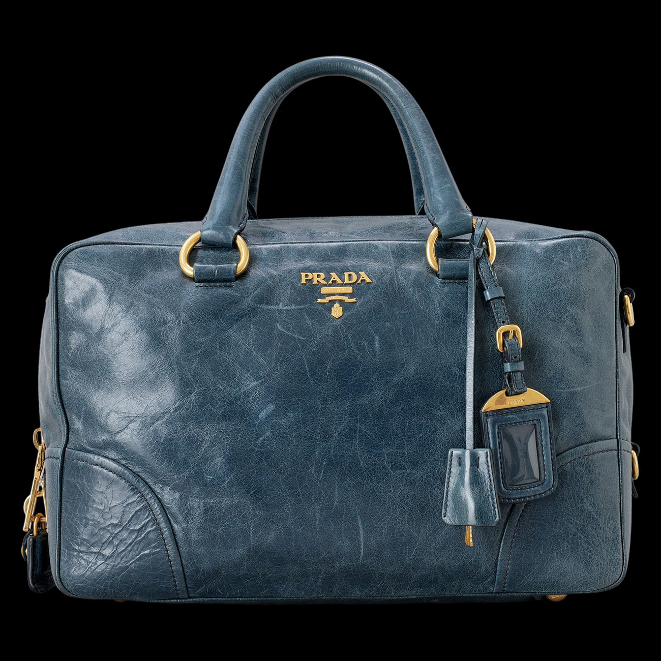 PRADA(USED)프라다 빈티지 레더 숄더백