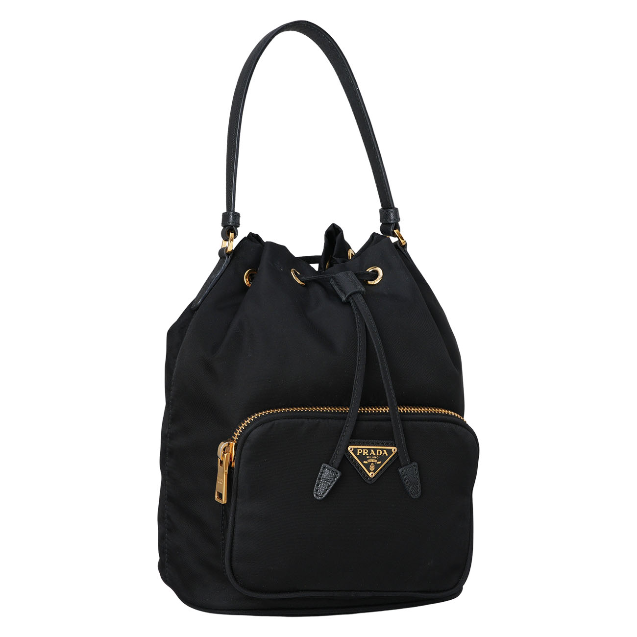 PRADA(USED)프라다 1BH038  리나일론 버킷백