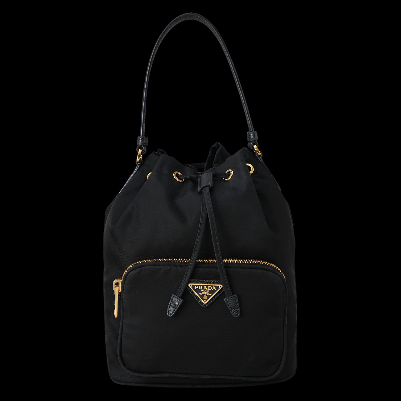 PRADA(USED)프라다 1BH038  리나일론 버킷백