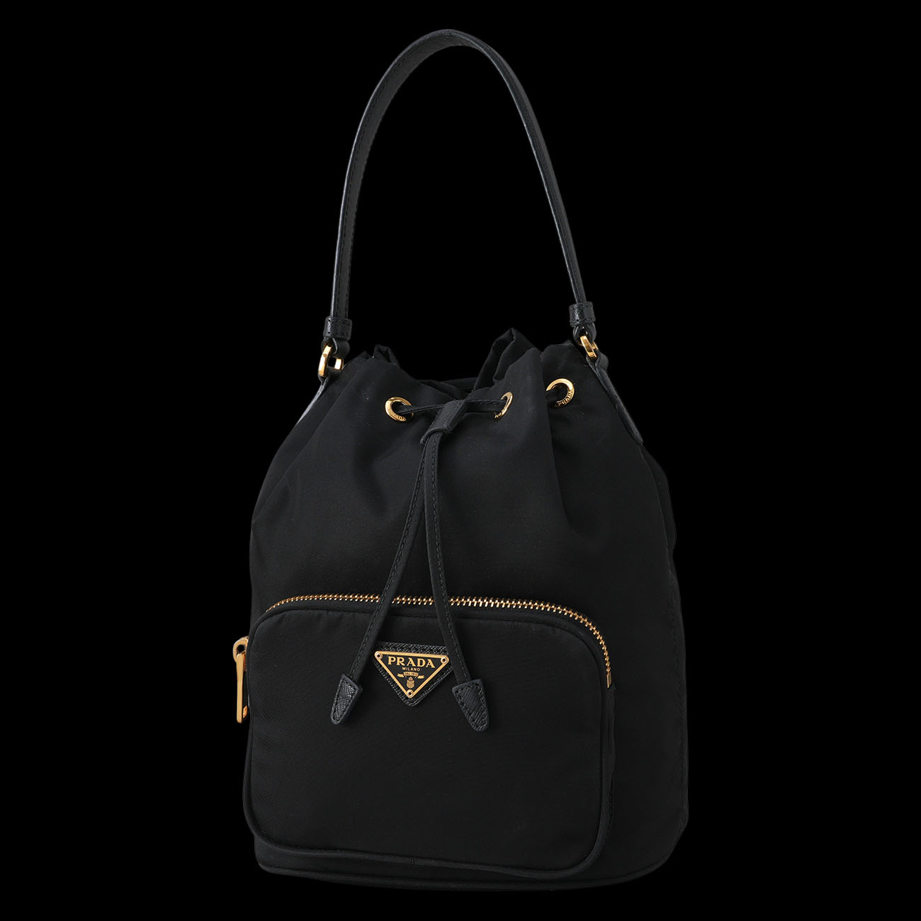 PRADA(USED)프라다 1BH038  리나일론 버킷백