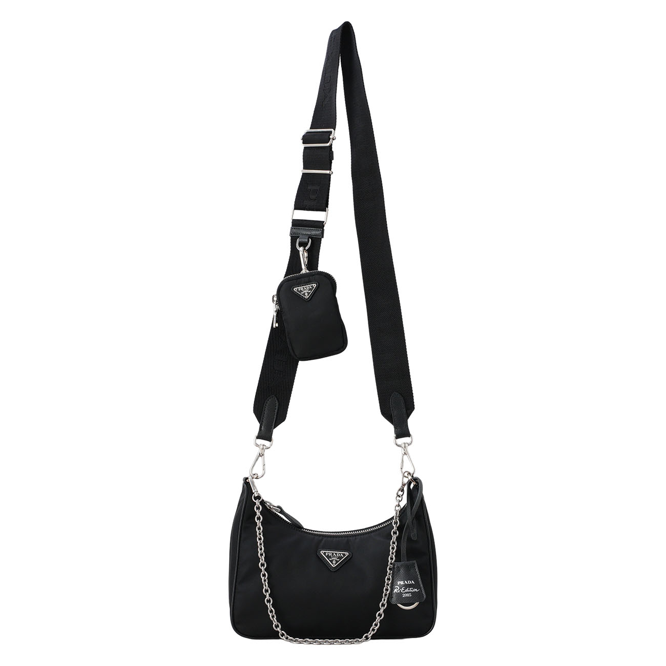 PRADA(USED)프라다 1BH204 리에디션 리나일론 호보백