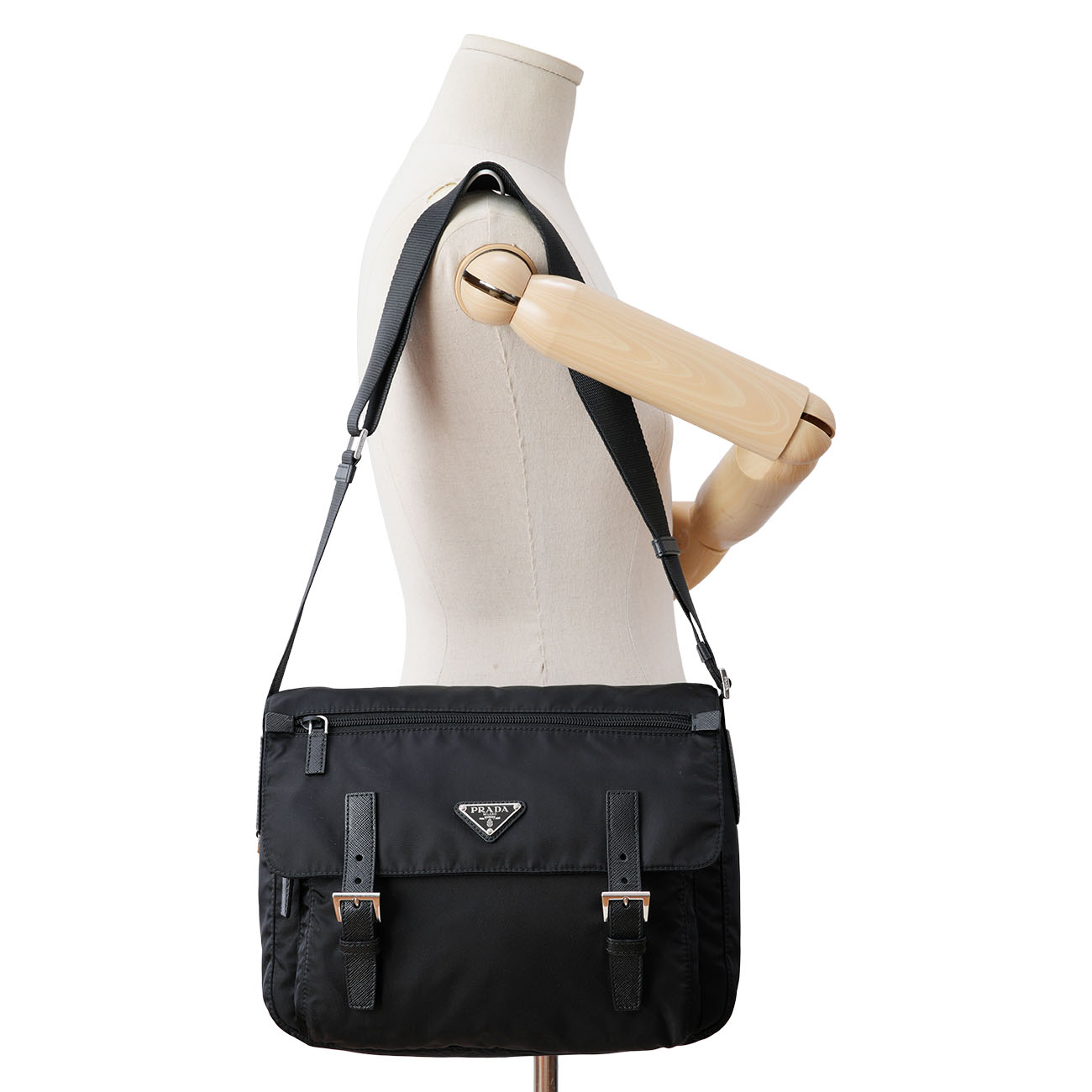 PRADA(USED)프라다 1BD671 리나일론 메신저 백