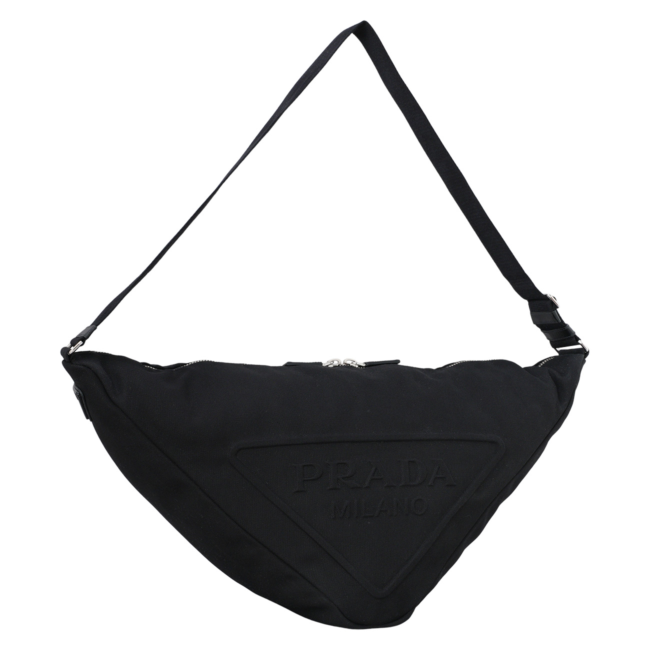 PRADA(USED)프라다 2VY007 트라이앵글 라지 백