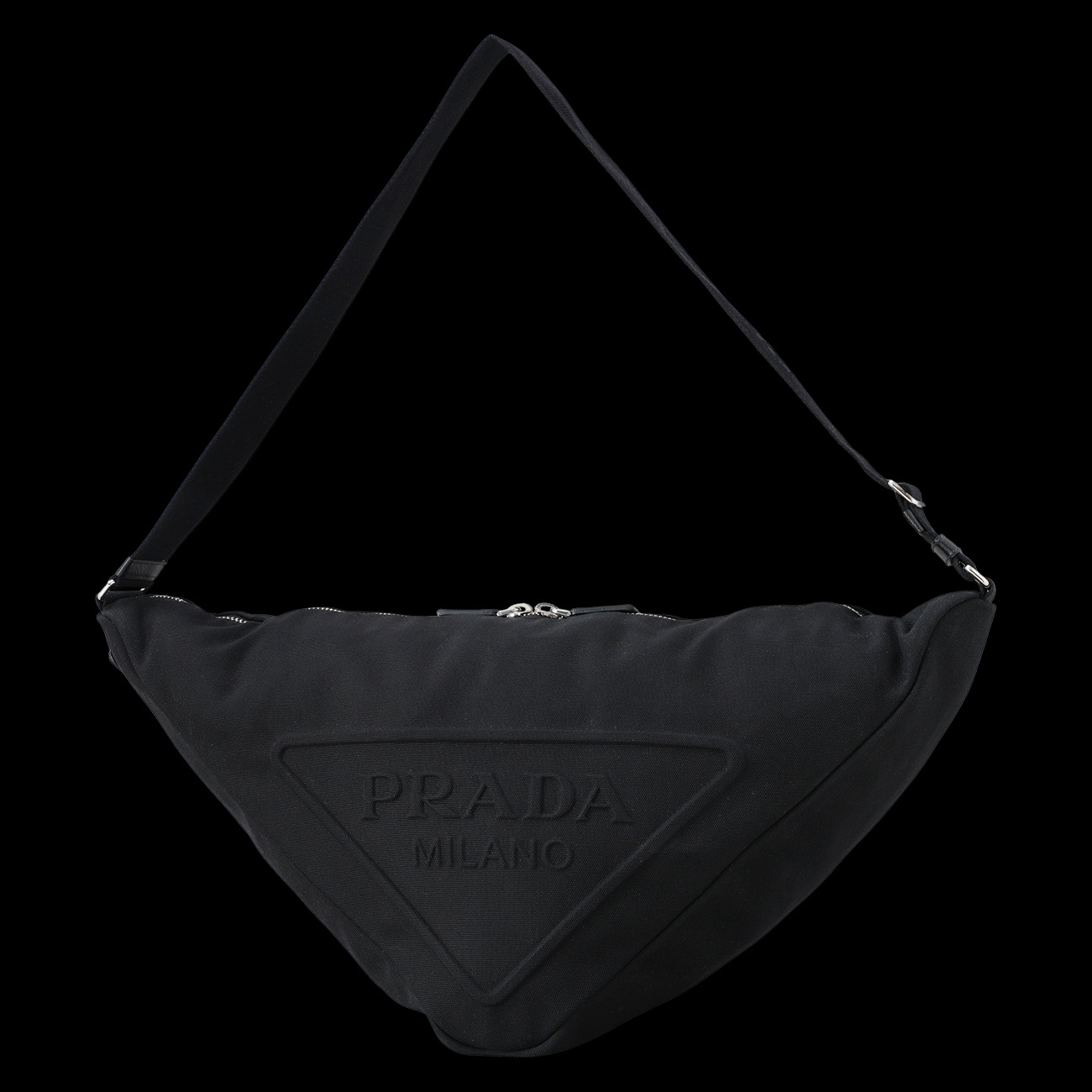 PRADA(USED)프라다 2VY007 트라이앵글 라지 백