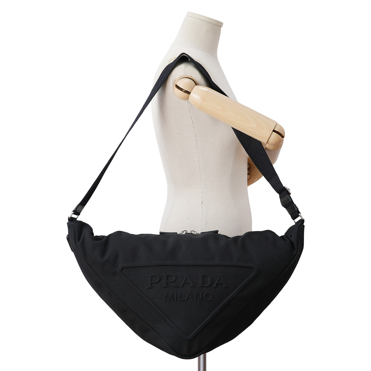 PRADA(USED)프라다 2VY007 트라이앵글 라지 백
