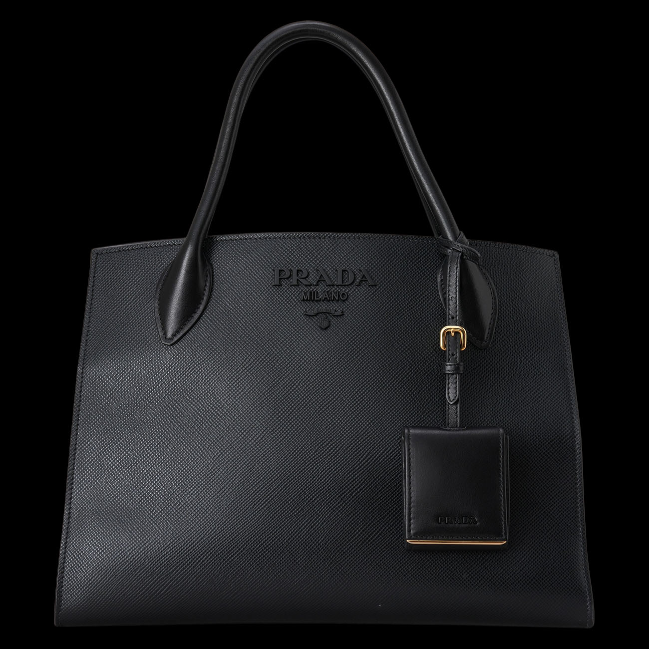 PRADA(USED)프라다 1BA155 사피아노 모노크롬 토트백