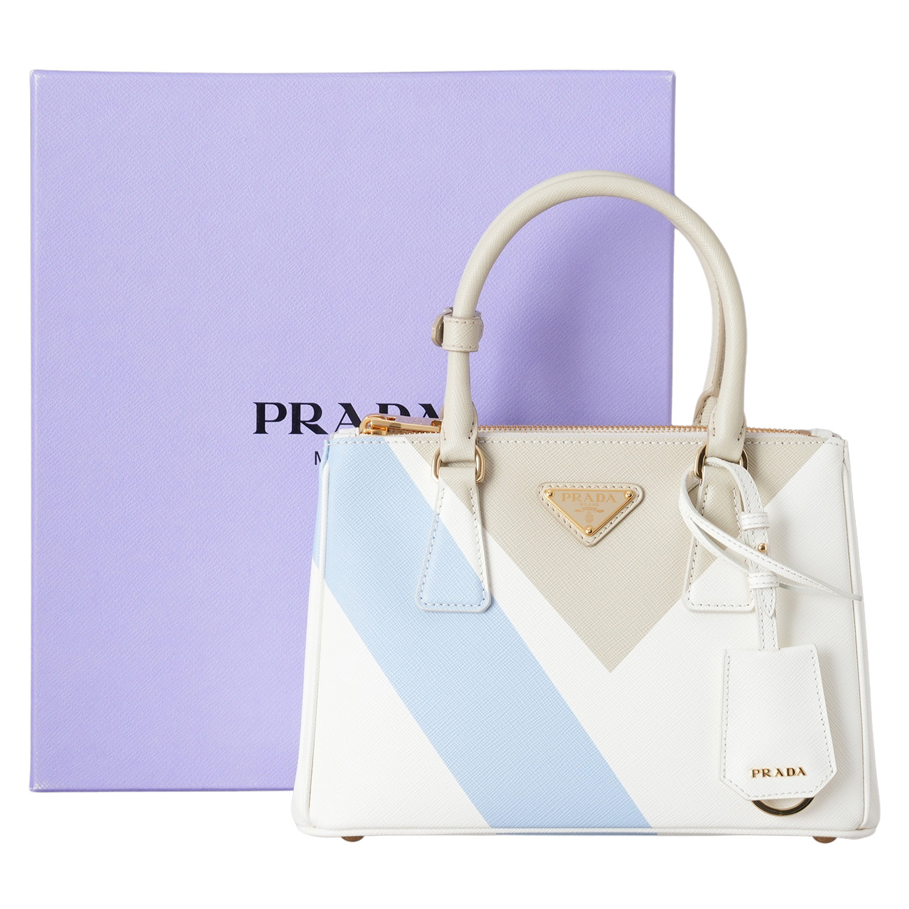 PRADA(USED)프라다 1BA896 사피아노 갤러리아 스몰 스폐셜에디션