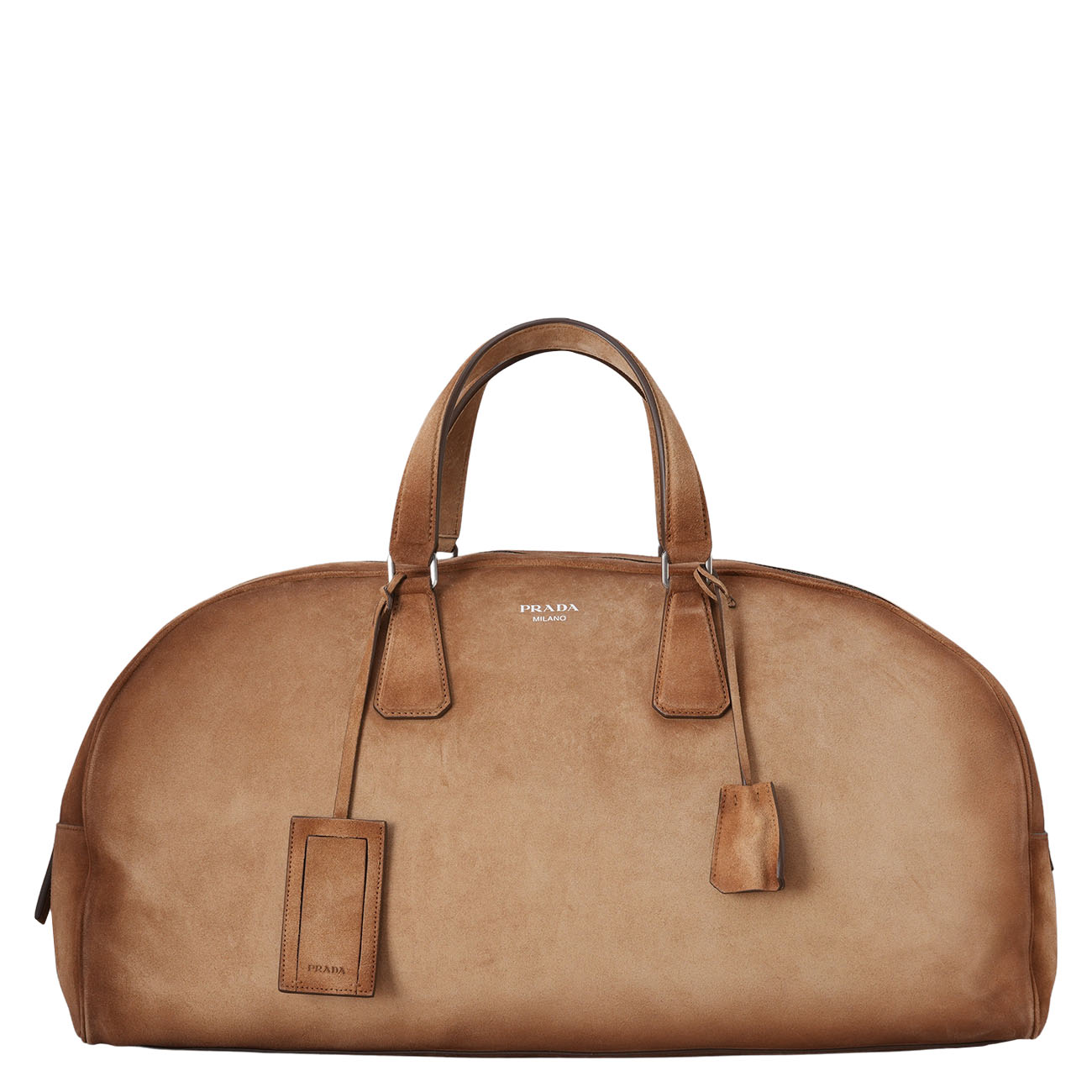 PRADA(NEW)프라다 2VC52 스웨이드 더플백 시나몬 새상품