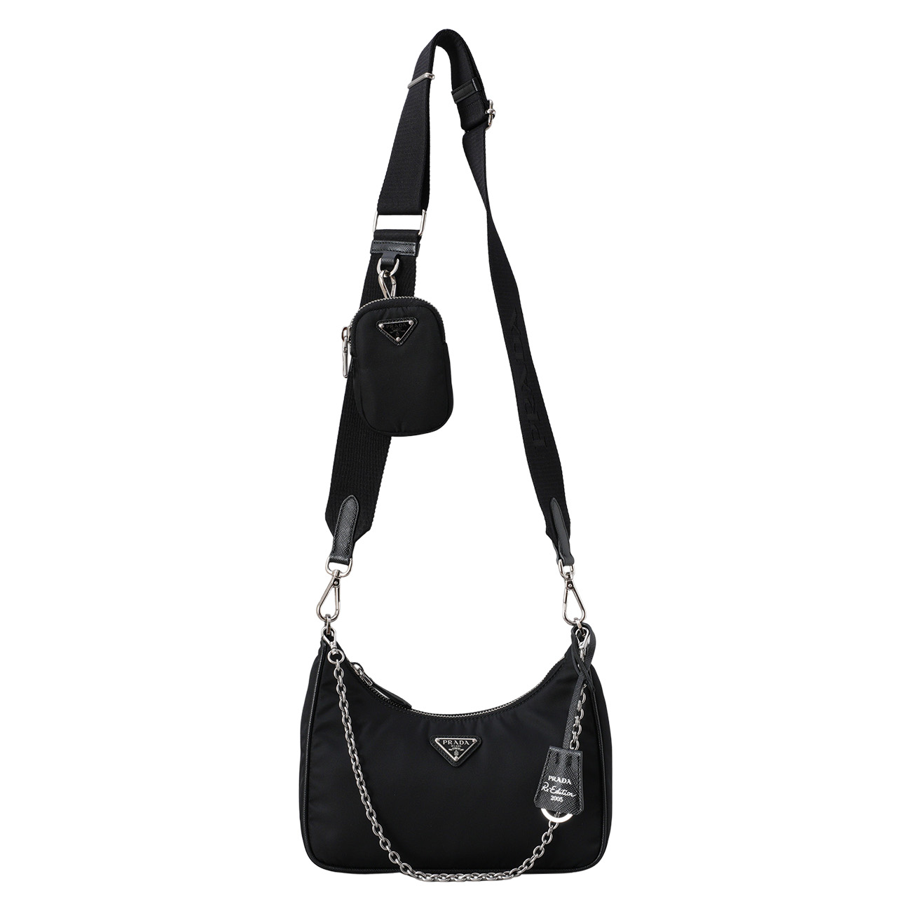 PRADA(USED)프라다 1BH204 리나일론 테수토 호보백