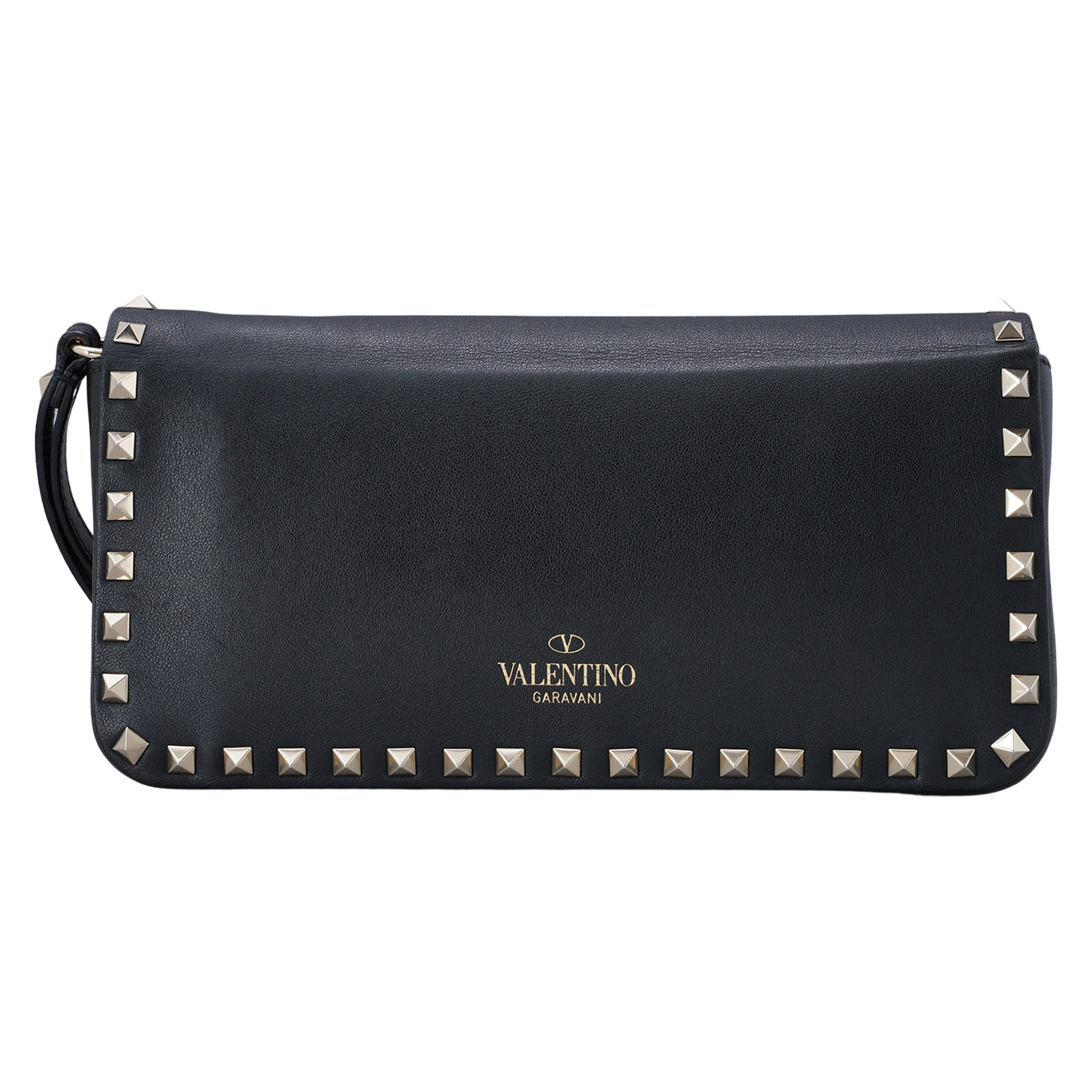 VALENTINO(USED)발렌티노 락스터드 플랩 클러치
