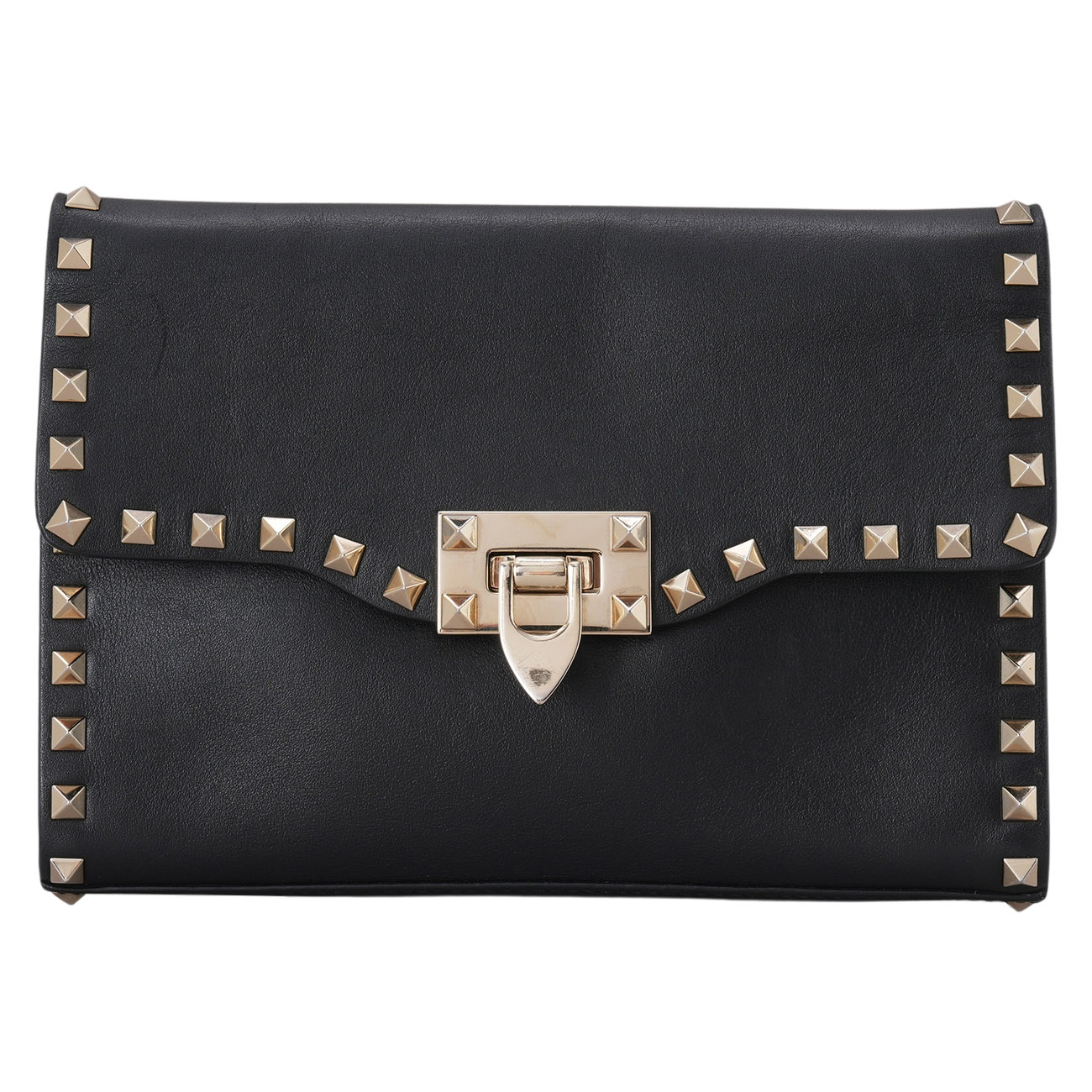 VALENTINO(USED)발렌티노 락스터드 숄더백 블랙
