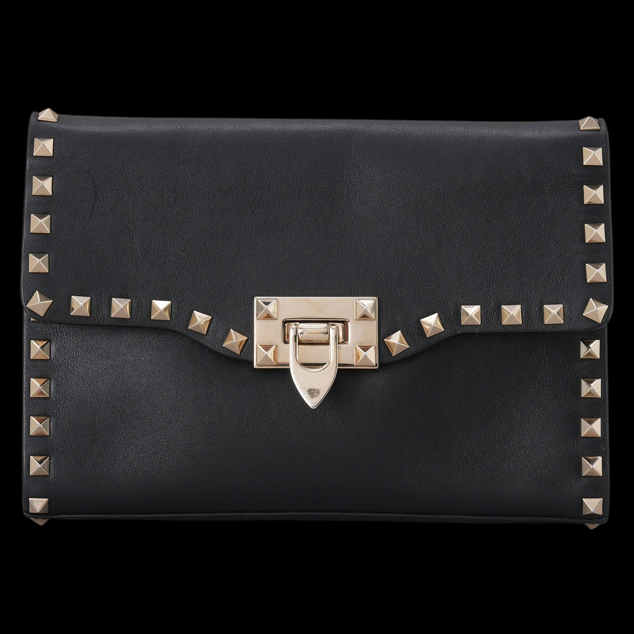 VALENTINO(USED)발렌티노 락스터드 숄더백 블랙