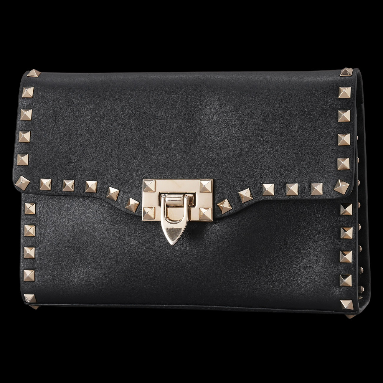 VALENTINO(USED)발렌티노 락스터드 숄더백 블랙