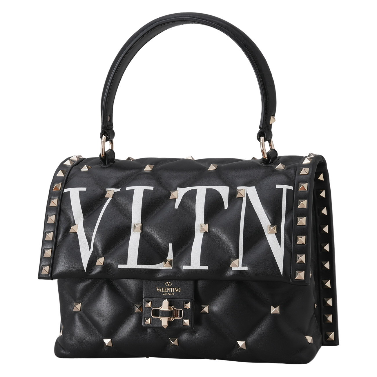 VALENTINO(USED)발렌티노 엠보싱 락스터드 탑핸들백