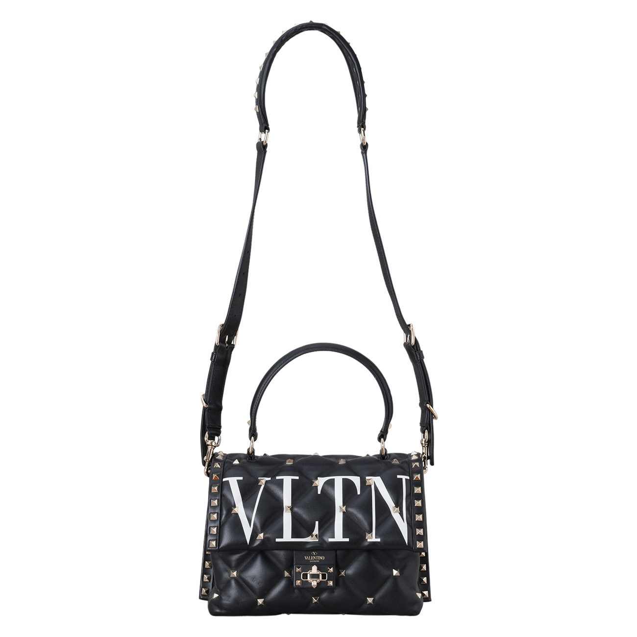 VALENTINO(USED)발렌티노 엠보싱 락스터드 탑핸들백