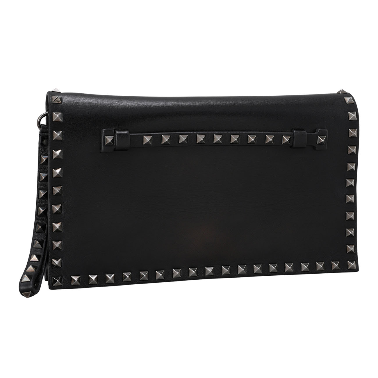 VALENTINO(USED)발렌티노 락스터드 스트랩 클러치백