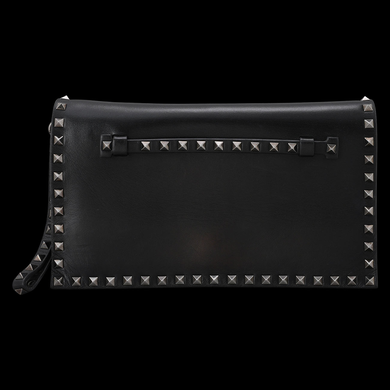 VALENTINO(USED)발렌티노 락스터드 스트랩 클러치백