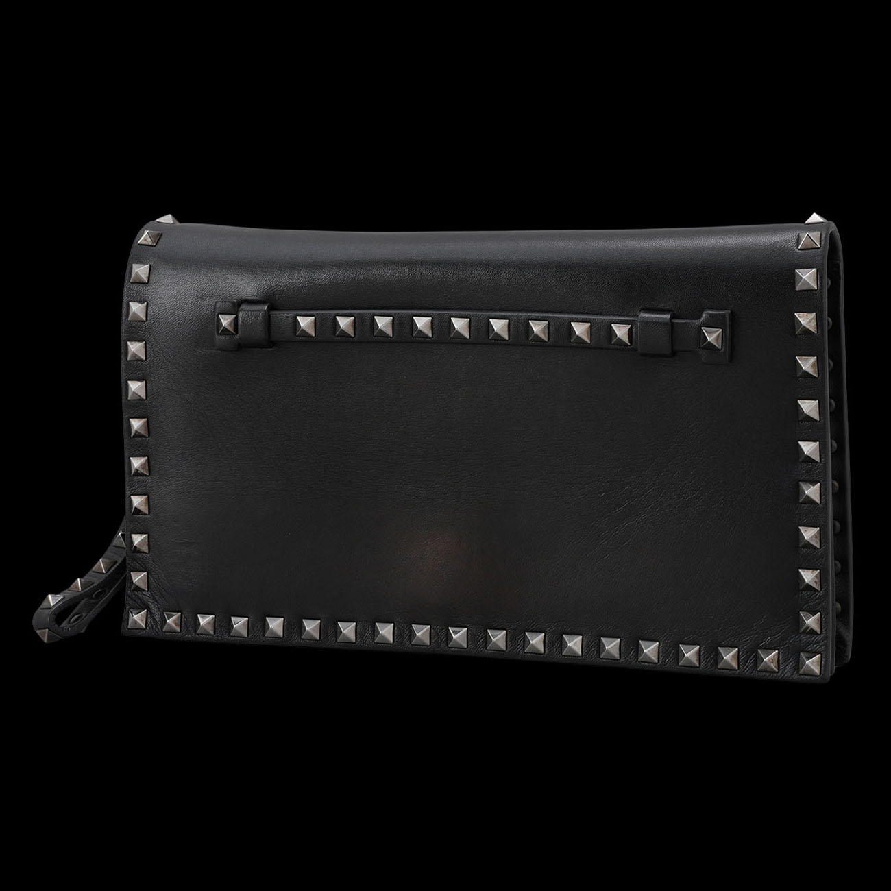 VALENTINO(USED)발렌티노 락스터드 스트랩 클러치백