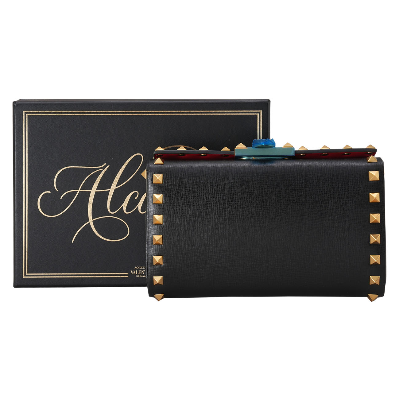 VALENTINO(USED)발렌티노 락스터드 알코브 체인 클러치