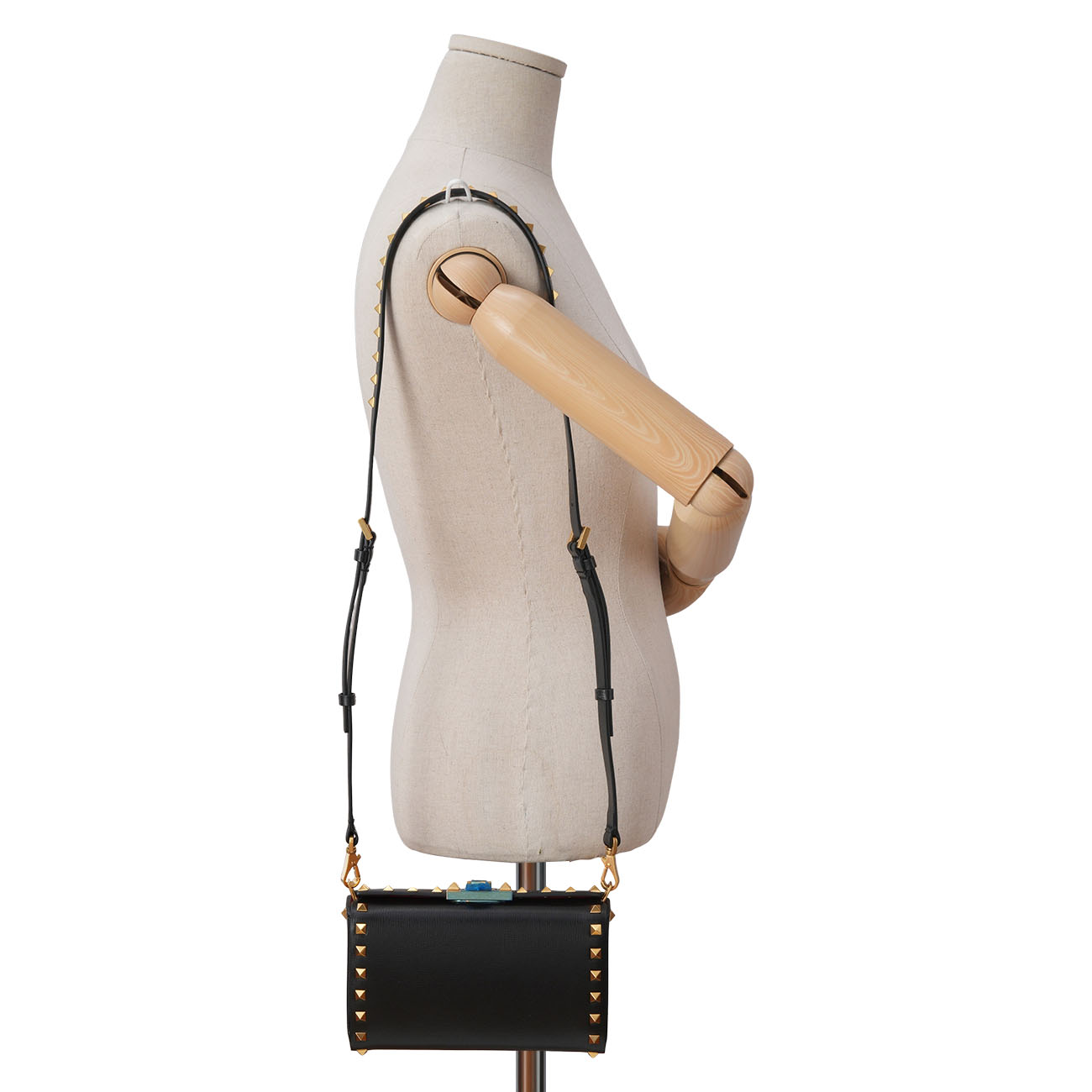 VALENTINO(USED)발렌티노 락스터드 알코브 체인 클러치