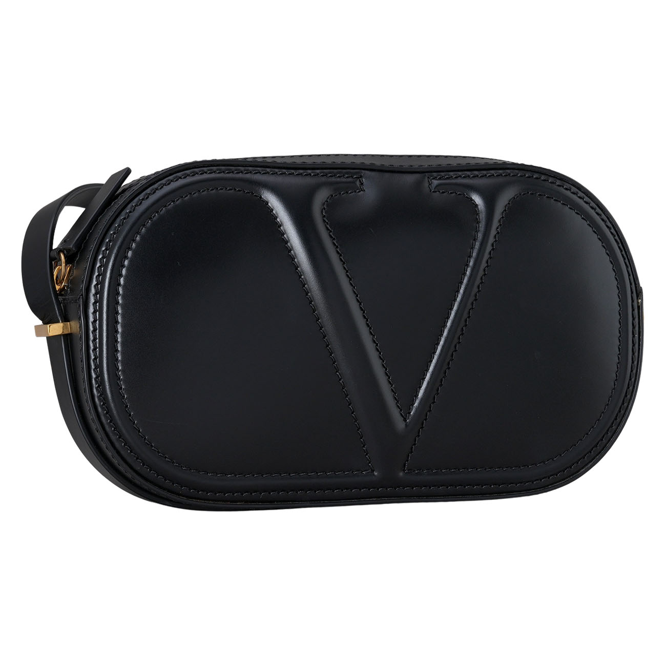 VALENTINO(USED)발렌티노 V로고 카메라백 블랙
