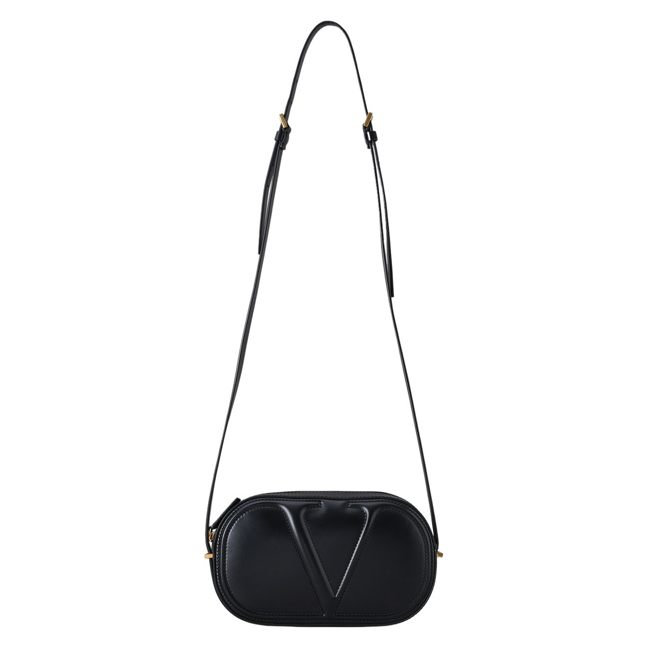 VALENTINO(USED)발렌티노 V로고 카메라백 블랙