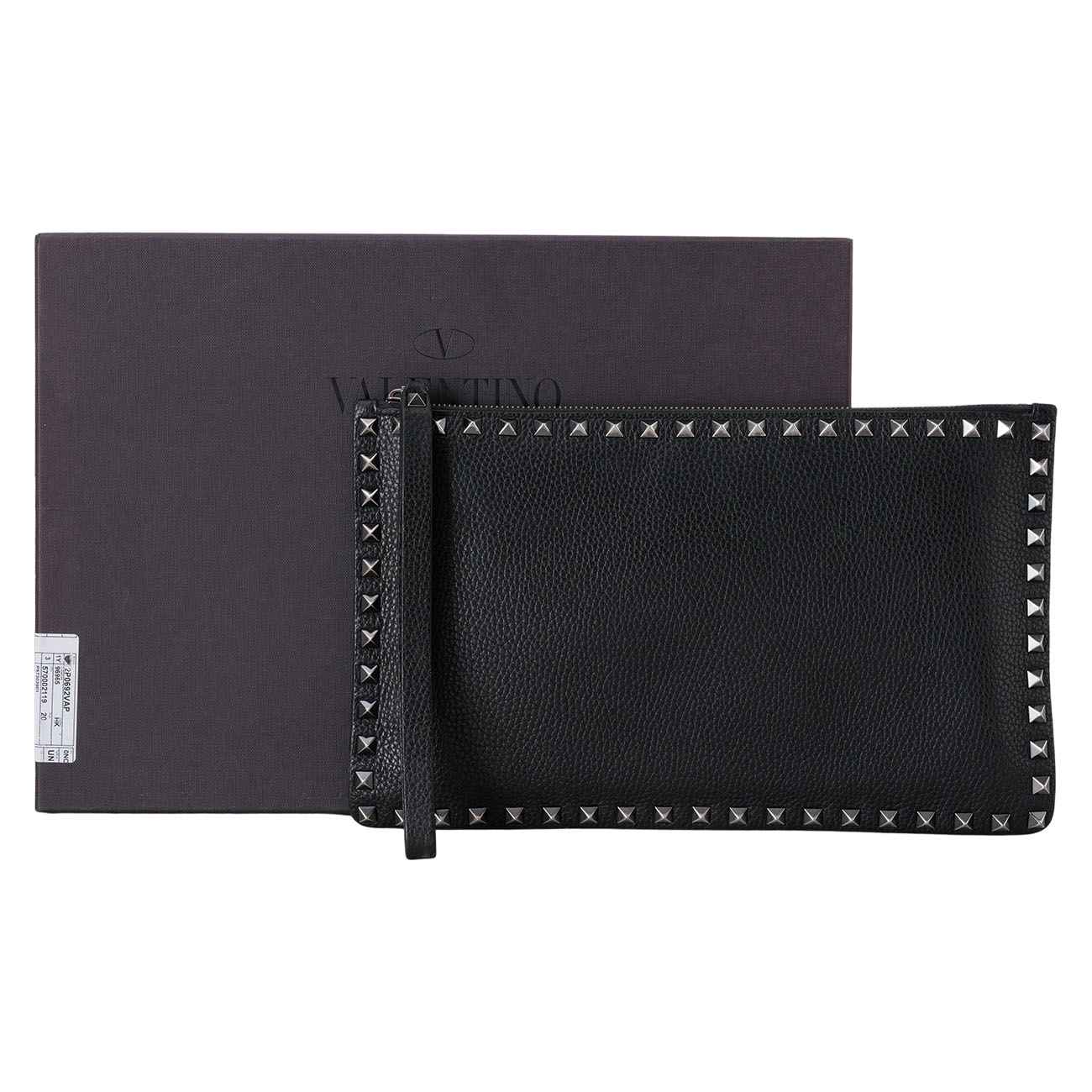 VALENTINO(USED)발렌티노 락스터드 스트랩 클러치