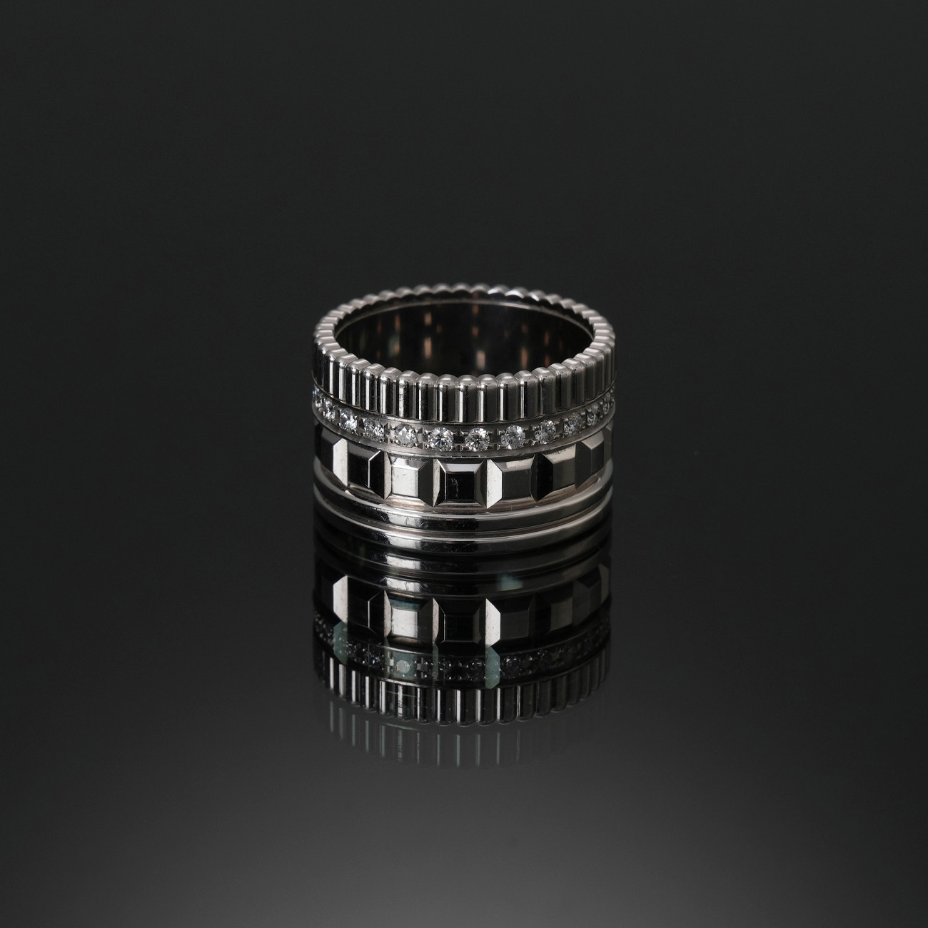 Boucheron(USED)부쉐론 다이아 콰트로 레디언트 링 #54