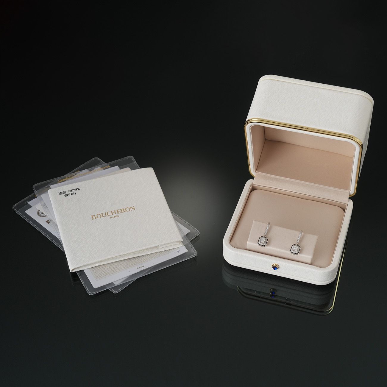 Boucheron(USED)부쉐론 방돔 리즈레 슬리퍼 이어링