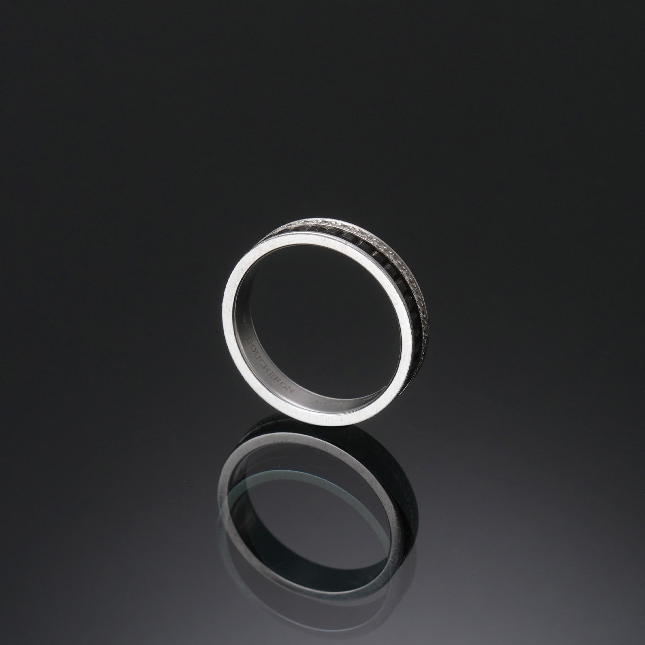 BOUCHERON(USED)부쉐론 콰트로 블랙 에디션 웨딩밴드 #50