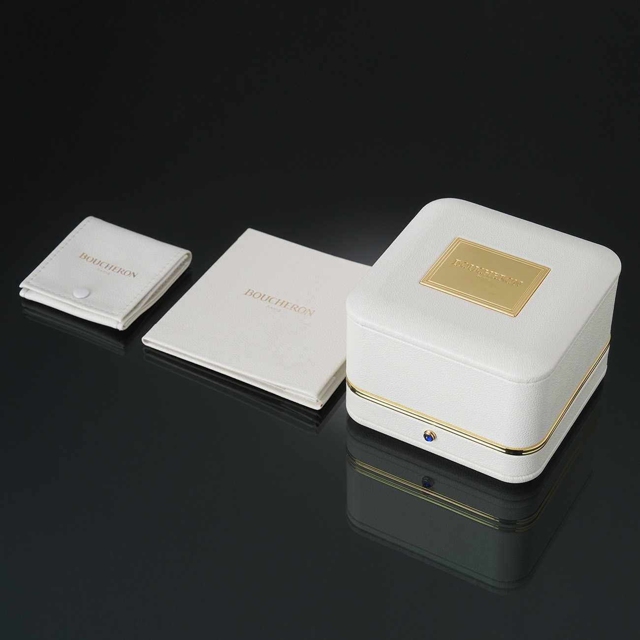 BOUCHERON(USED)부쉐론 콰트로 블랙 에디션 스몰 링#61