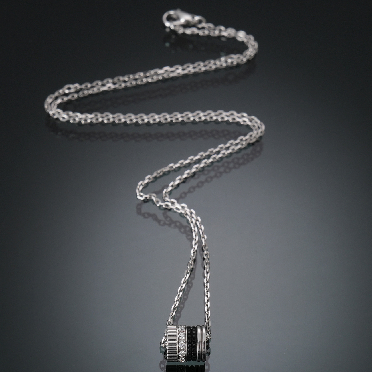 BOUCHERON(USED)부쉐론 다이아 콰트로 블랙 에디션 펜던트 스몰