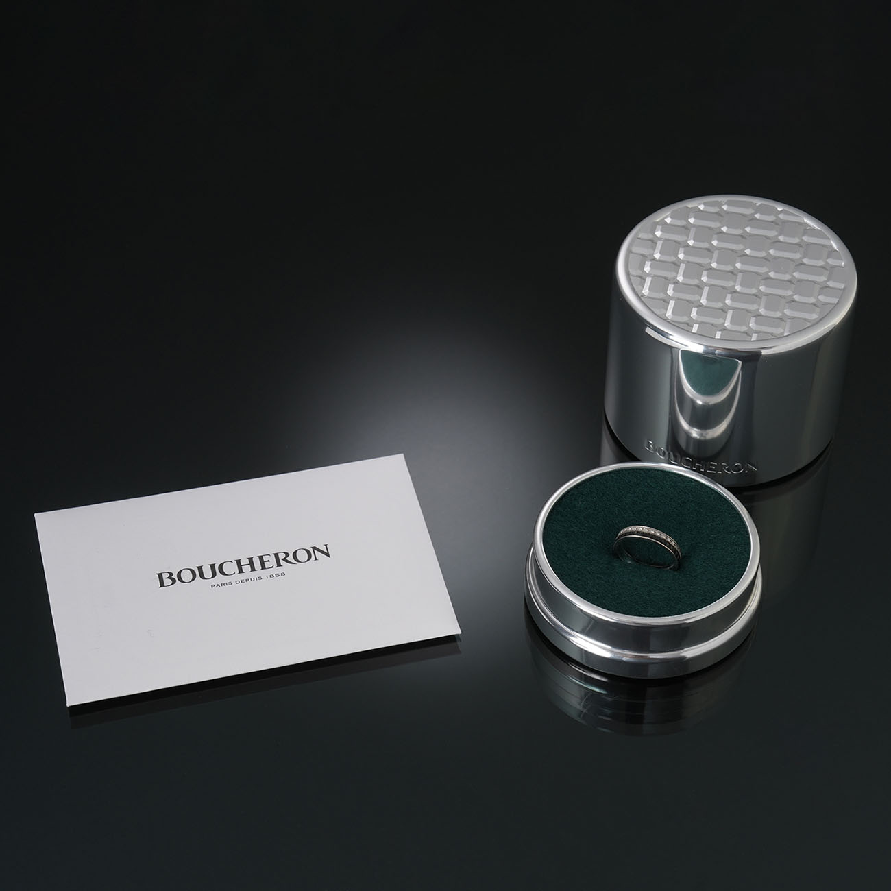 BOUCHERON(USED)부쉐론 콰트로 블랙 에디션 웨딩밴드 #51