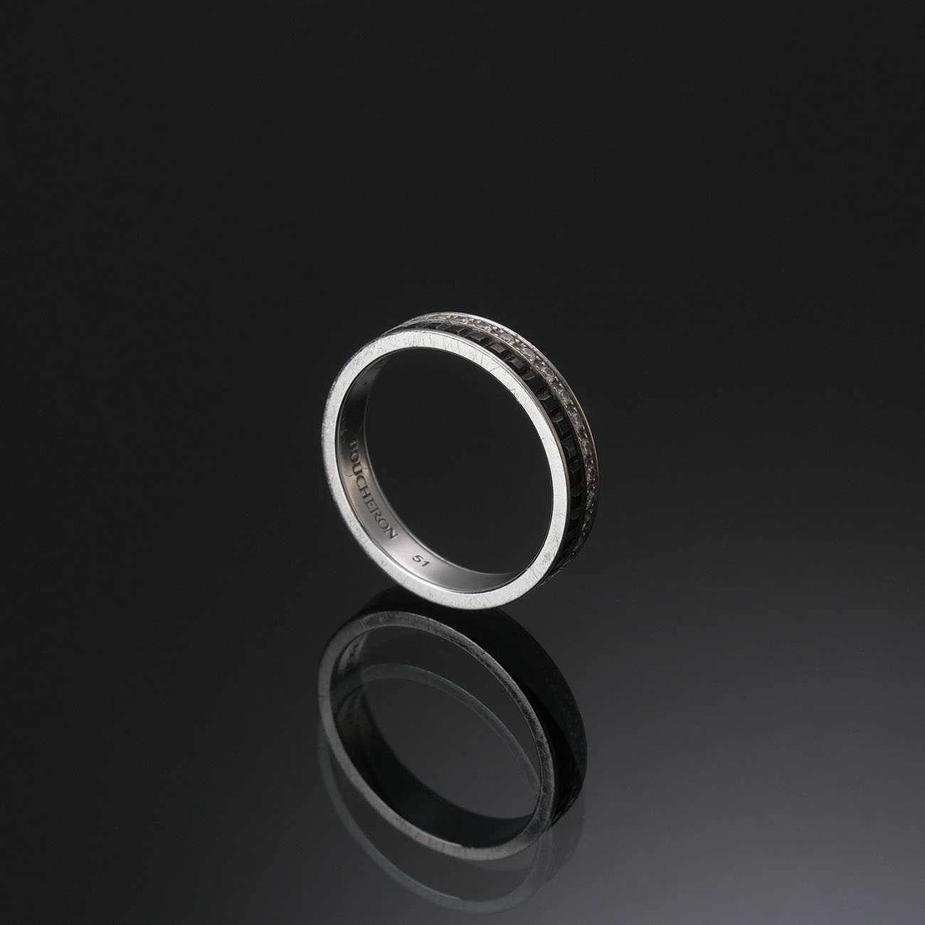BOUCHERON(USED)부쉐론 콰트로 블랙 에디션 웨딩밴드 #51