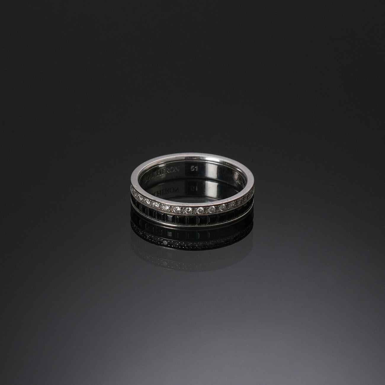 BOUCHERON(USED)부쉐론 콰트로 블랙 에디션 웨딩밴드 #51