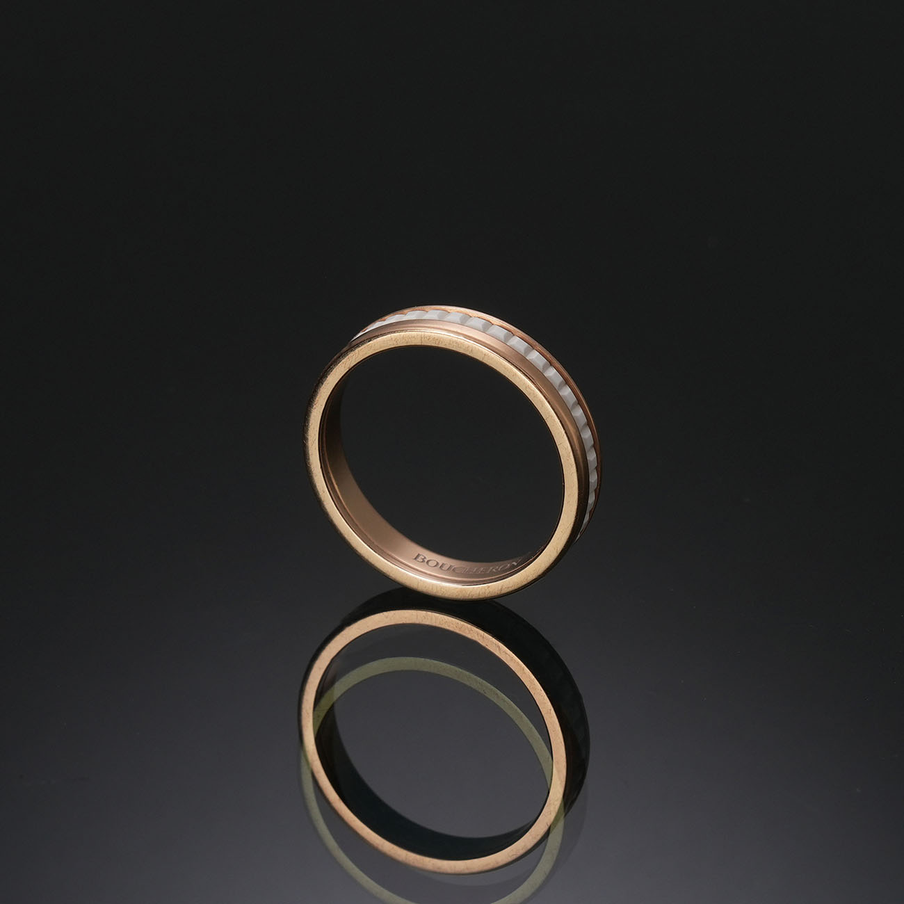 BOUCHERON(USED)부쉐론 콰트로 2밴드 링 #56