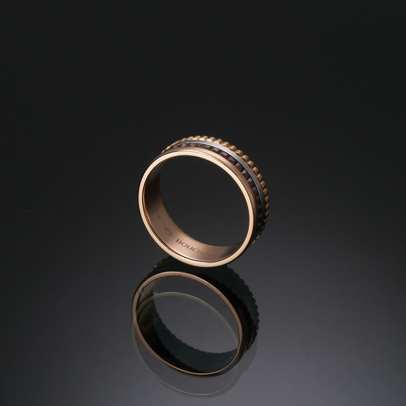 BOUCHERON(USED)부쉐론 콰트로 블랙 에디션 스몰링#59