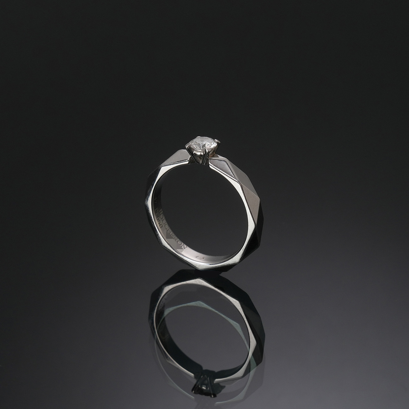 BOUCHERON(USED)부쉐론 파셋 솔리테어 링#47